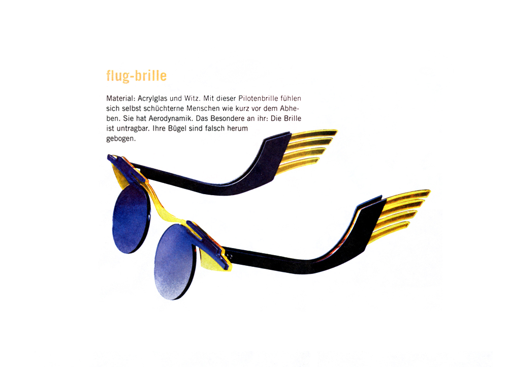 Abbildung "Flug Brille" - Frankfurter Rundschau, Magazin